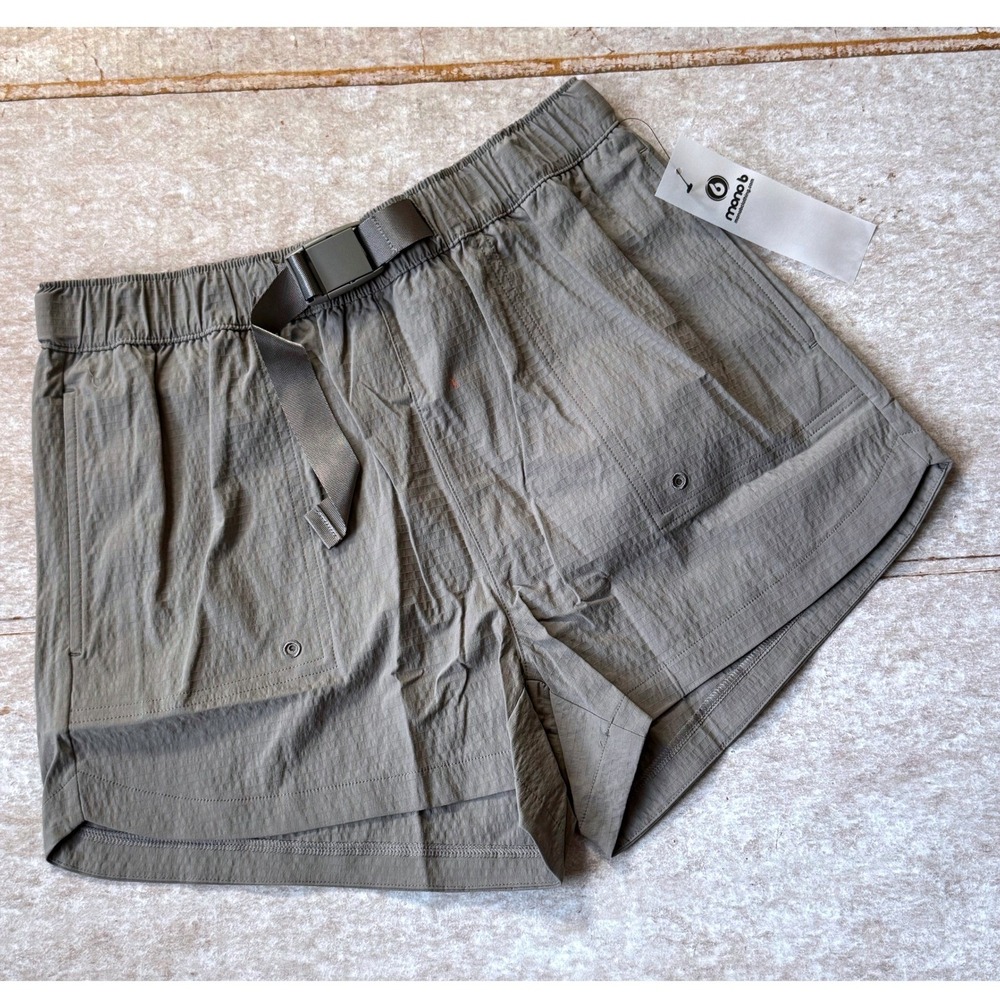 Mono B Belted Utility Shorts Womens Mocha Lightweight Summer NWT Size Medium
